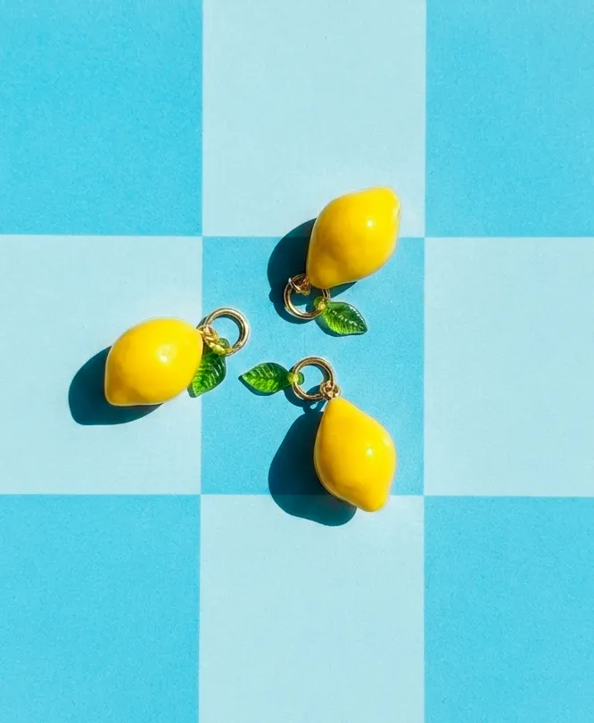 lemon clay charms